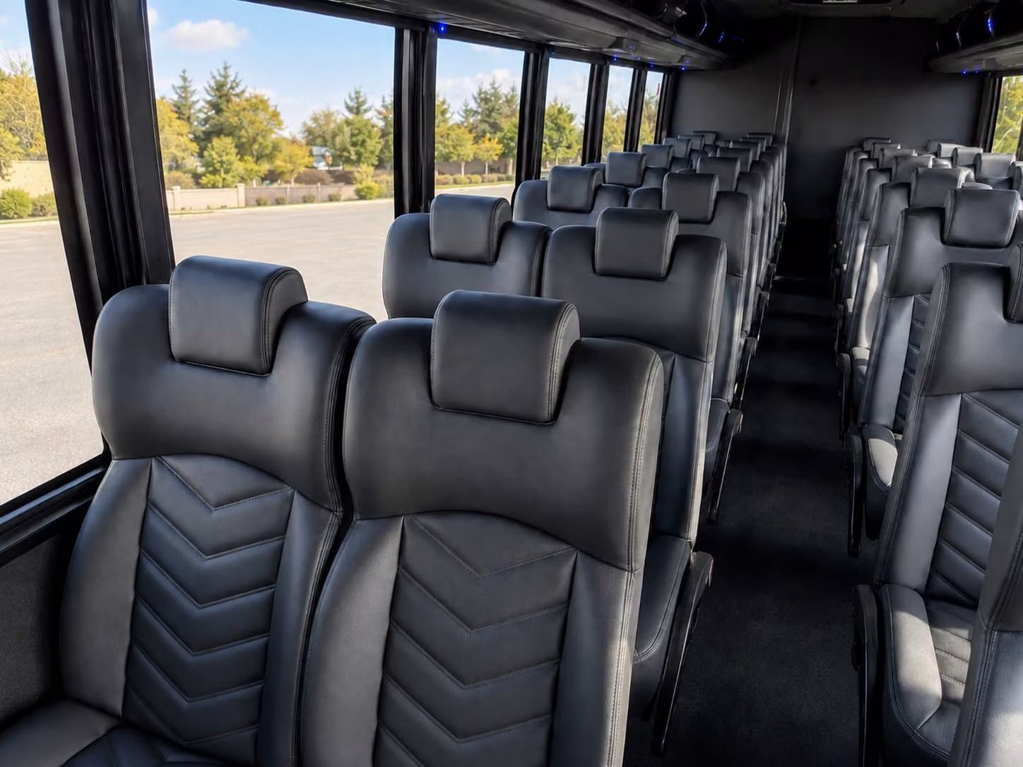 18 passenger minibus interior