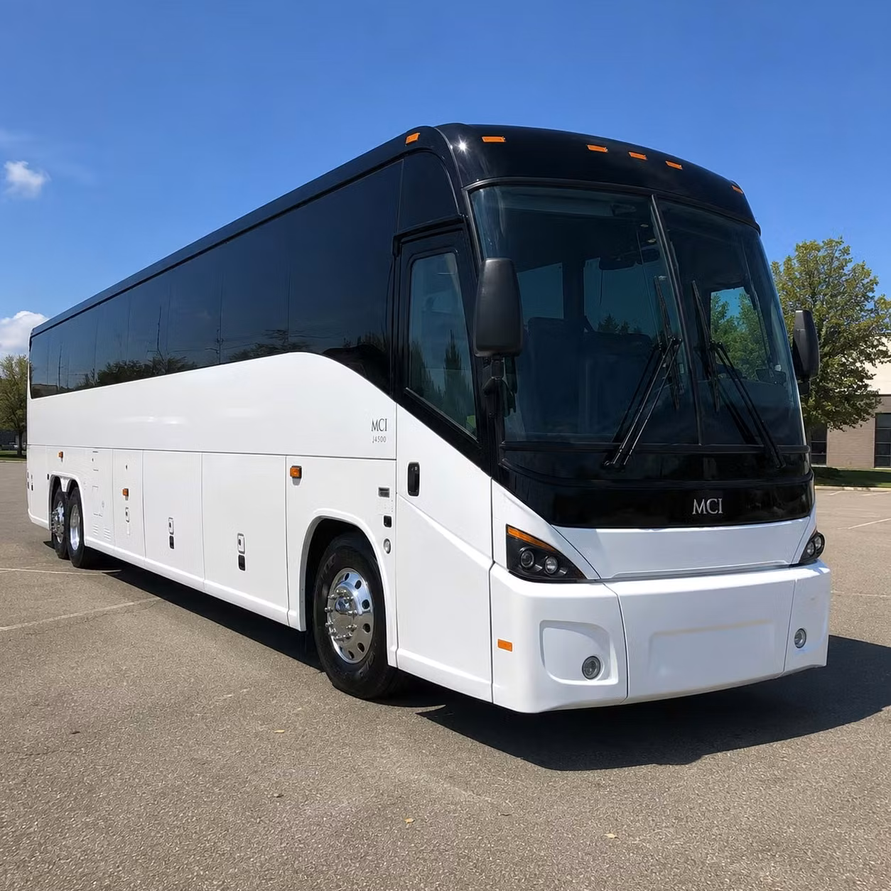 eugene charter bus rental exterior