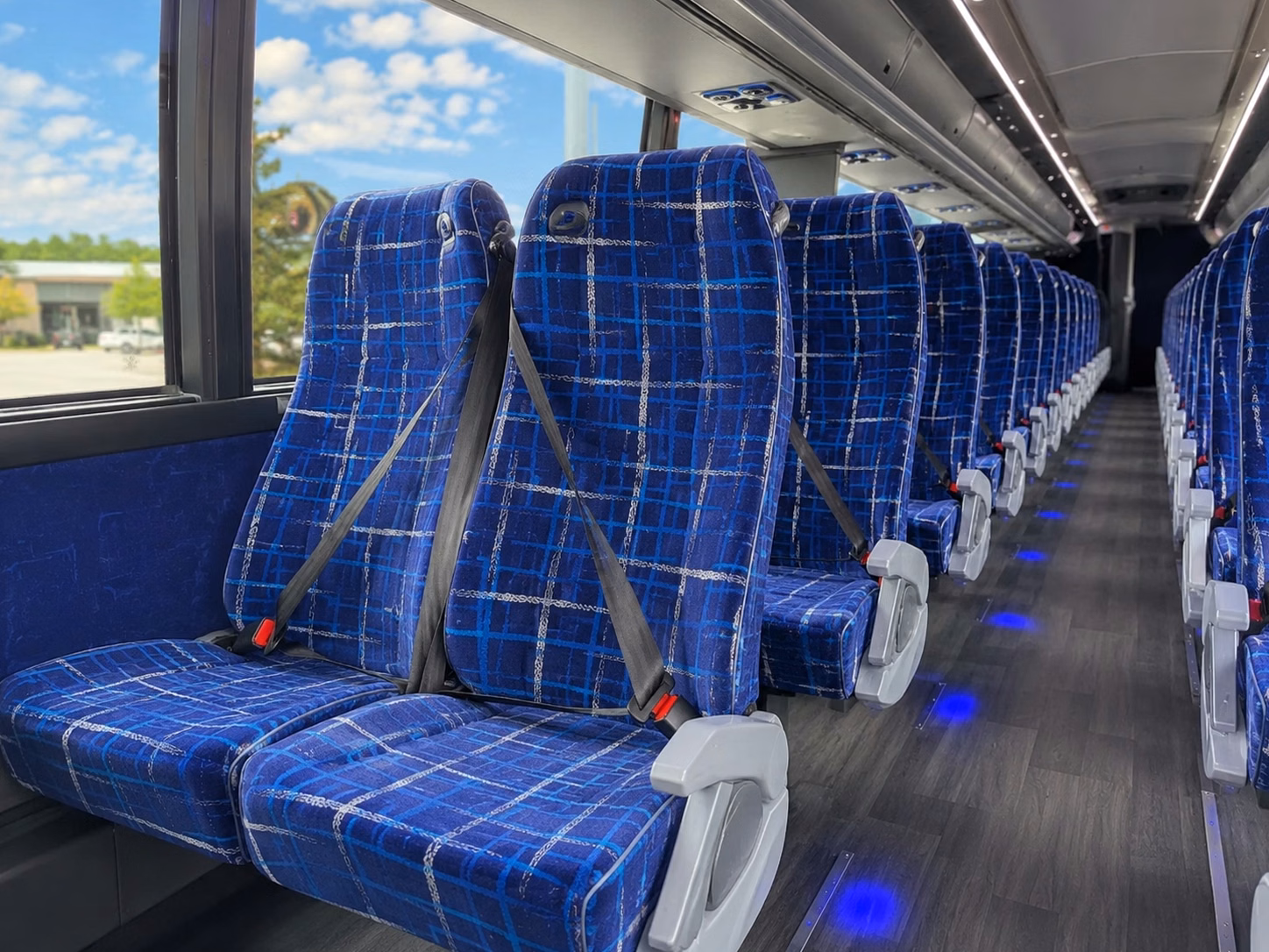 eugene charter bus rental inside